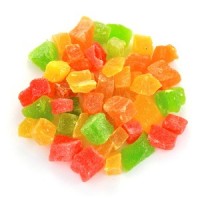 Цукат Ананас мікс, кубіки, 100г