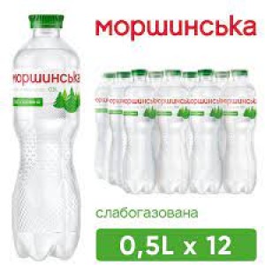 Моршинська 0,5л слабогазована, упаковка 12шт