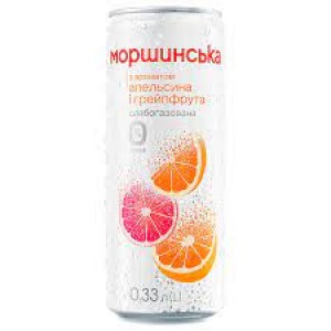 Моршинська з ароматом Апельсин-Грейпфрут 0.33л газ