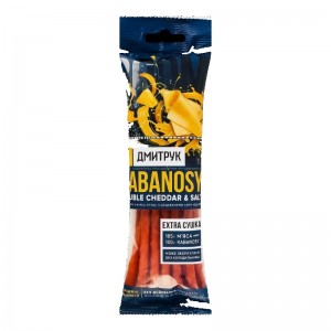 Кабаноси ONE BITE DOUBLE CHEDDAR&SALT з м'яса птиці з додаванням сиру Чеддер 0,04кг