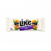 Цукерки Like з волоськими горіхами, курагою та чорносливом, ф. 40г